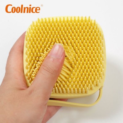 Eco-Friendly Silicone Gentle Massage Shampoo Dispenser Grooming Hair Cleaning Brush For Pet