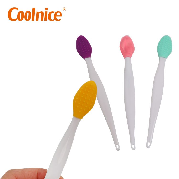 Custom Logo Exfoliating Brush nose Cleaning Beauty Tools Silicone Face Scrubbers Lip Brushes